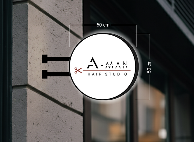 A MAN HAIR STUDIO; MORE THAN A CUT it's a lifestyle (2 signs)