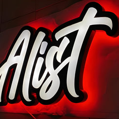 Lighted Acrylic Box Sign