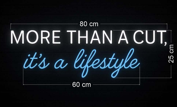 A MAN HAIR STUDIO; MORE THAN A CUT it's a lifestyle (2 signs)