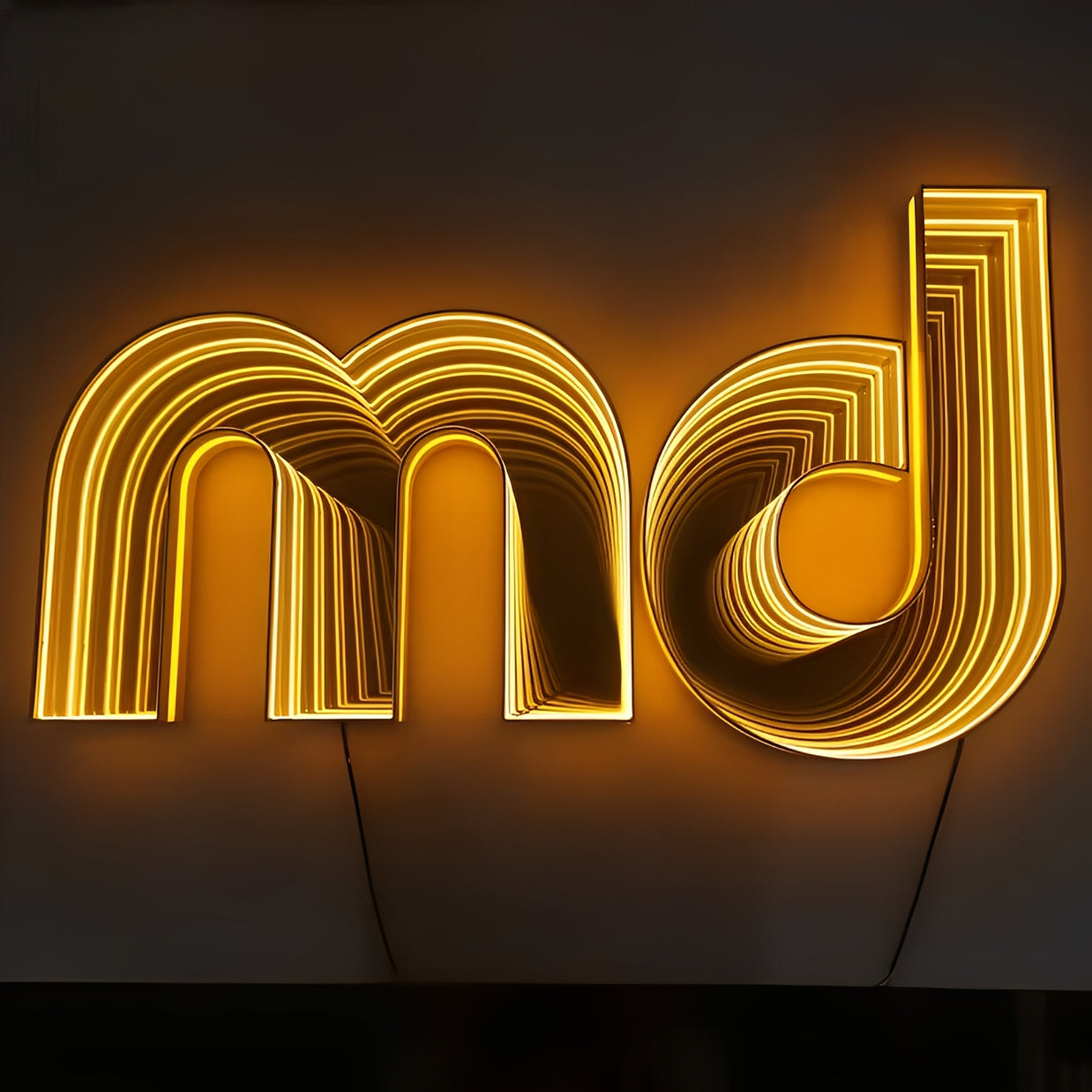 Infinity Mirror LED Sign