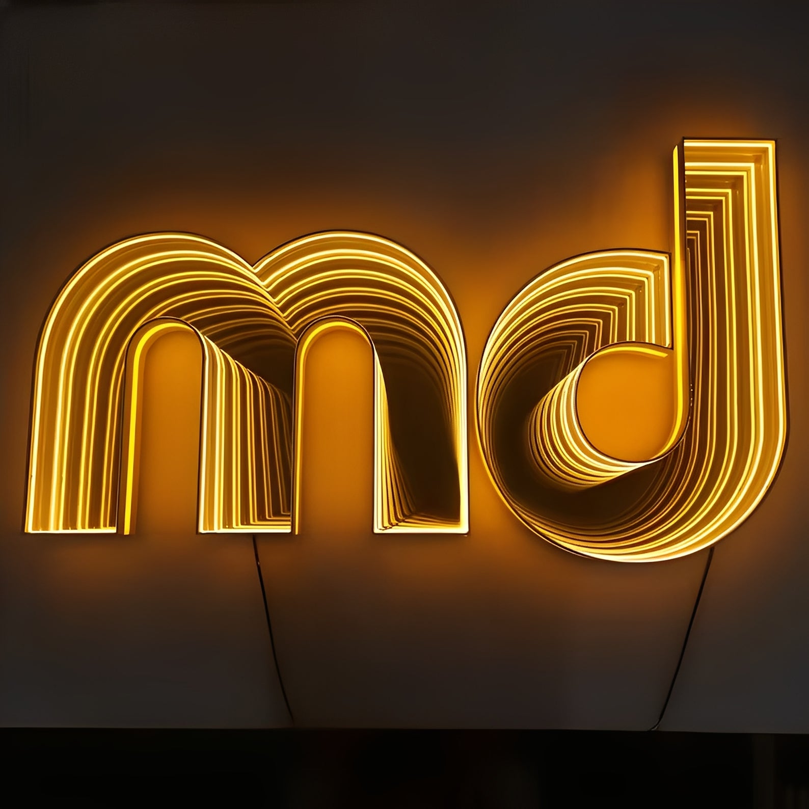 Infinity Mirror LED Sign