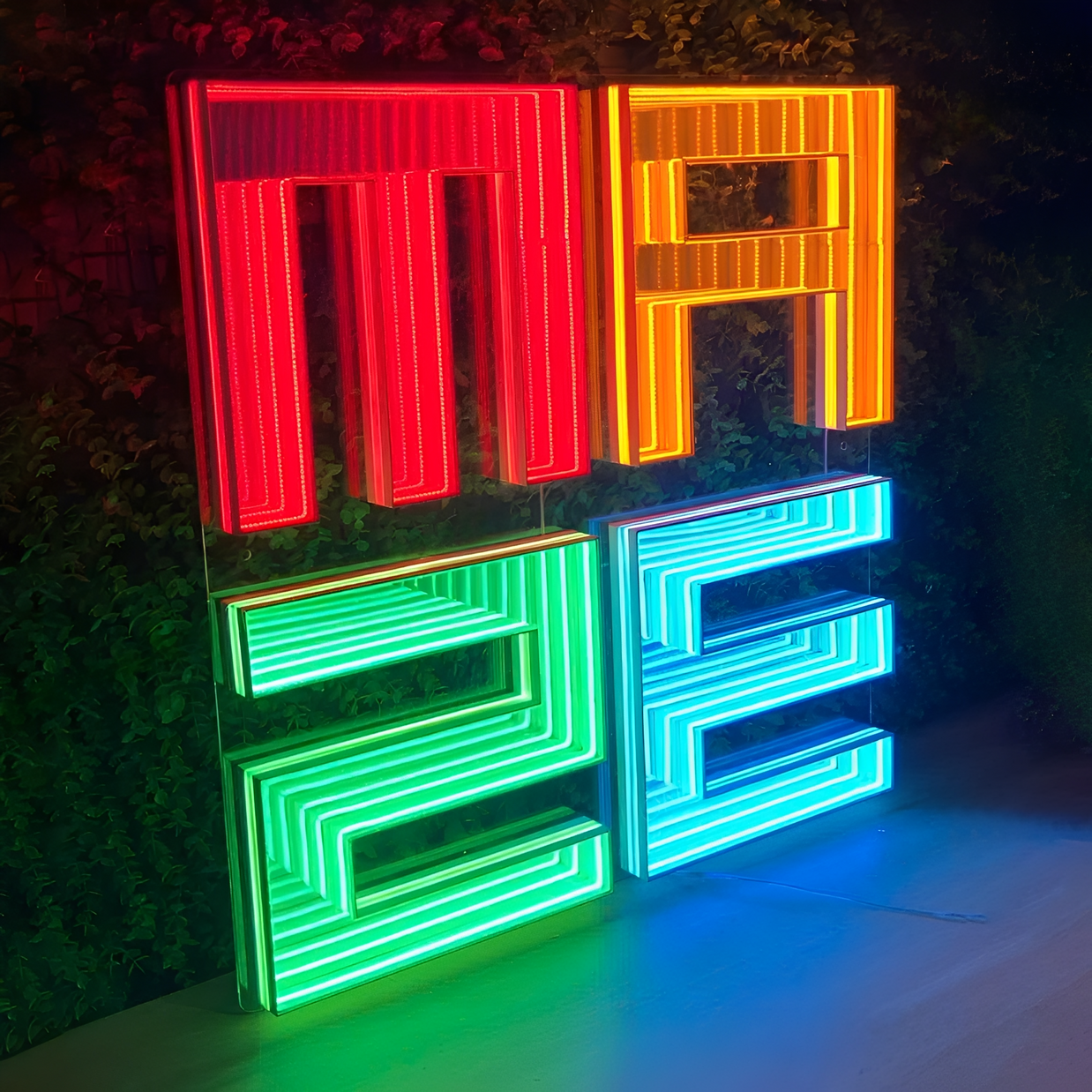Infinity Mirror LED Sign