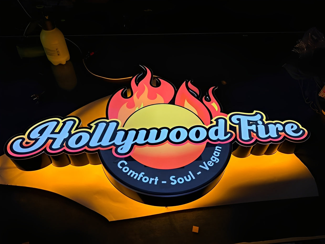 Lighted Acrylic Box Sign
