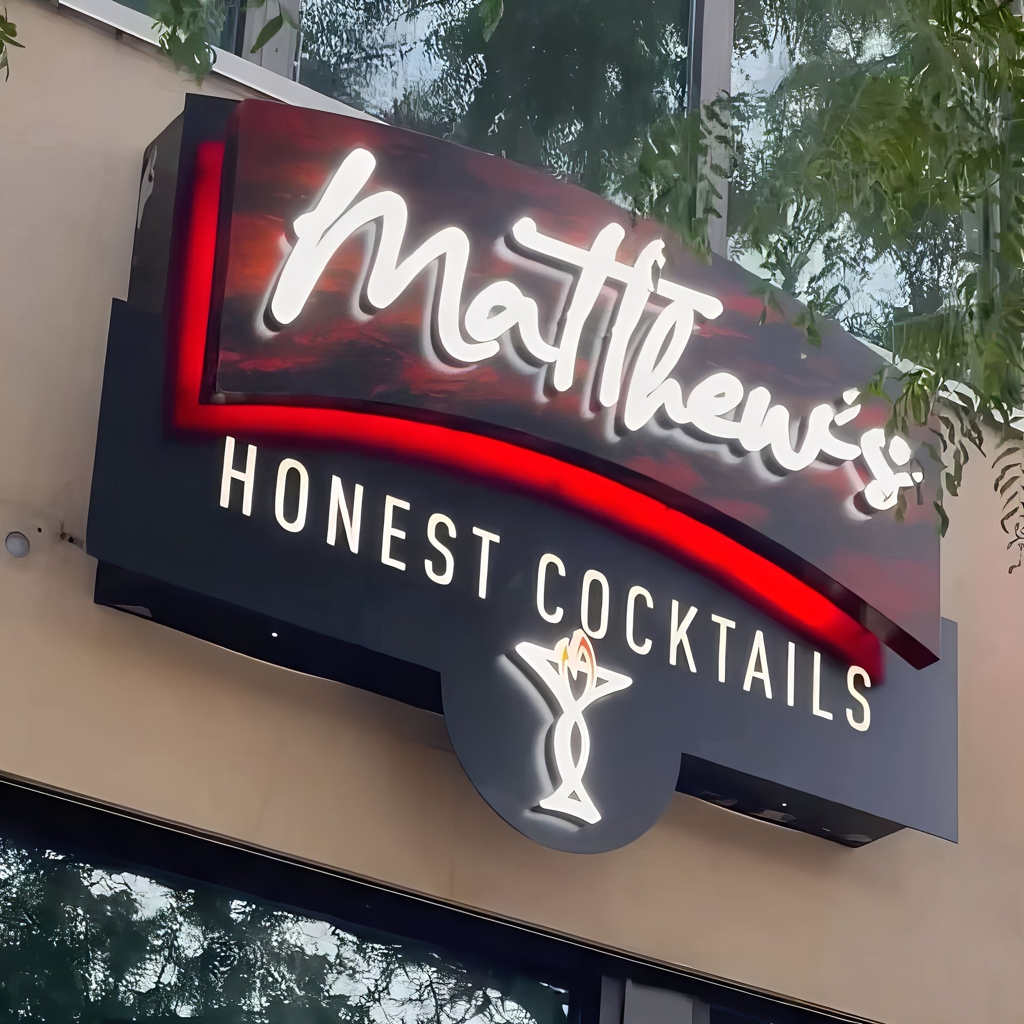 Illuminated Face-lit Sign