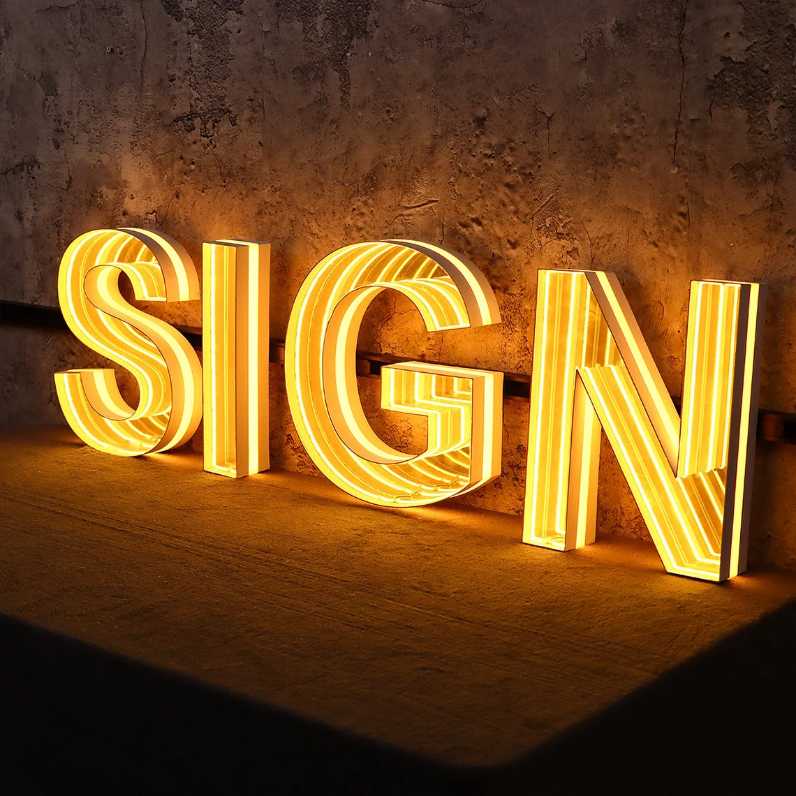 Infinity Mirror LED Sign