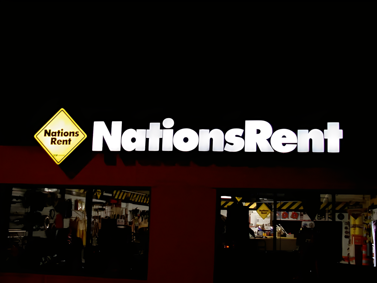 Illuminated Face-lit Sign